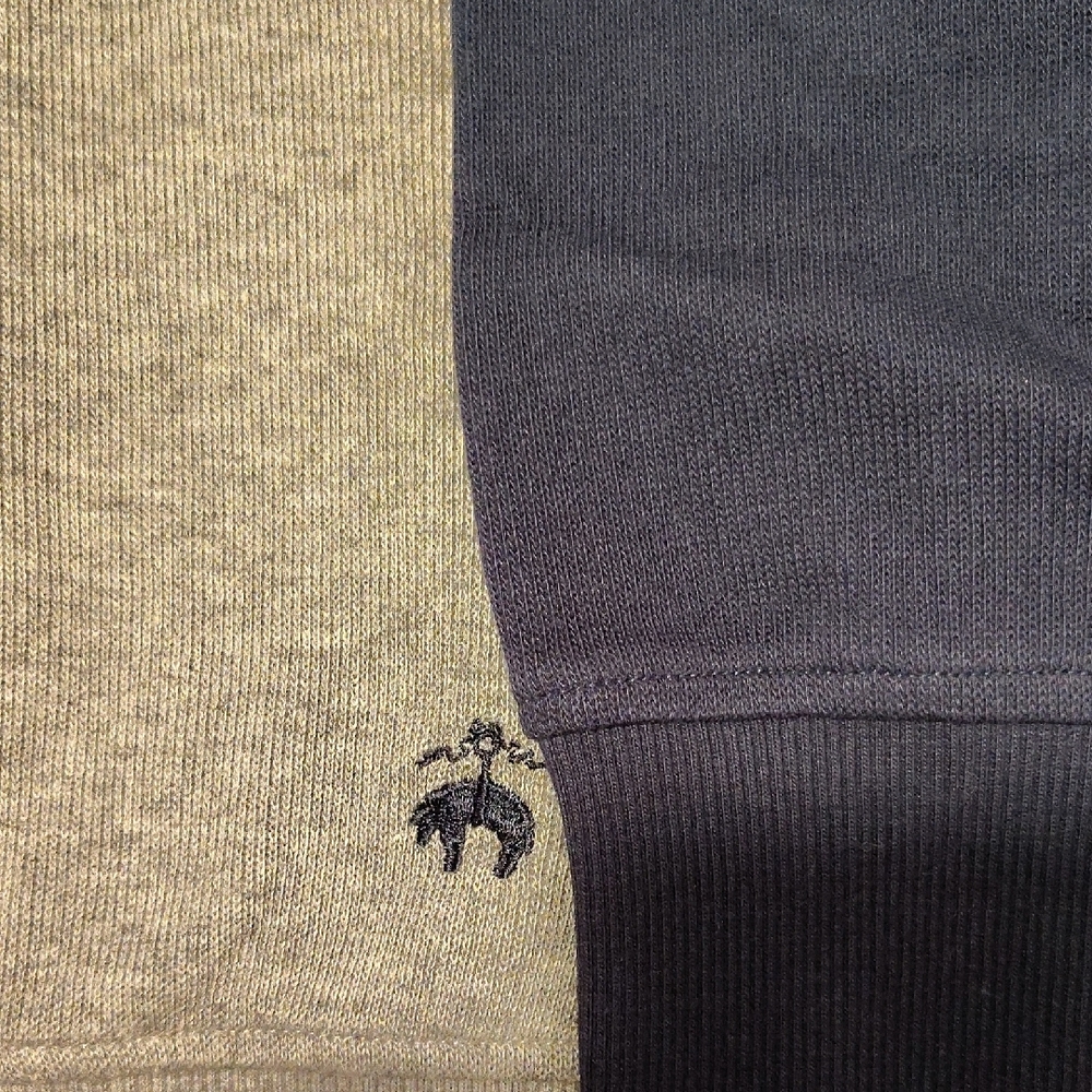 Men's Navy Blueand Gray Sweater Brooks Brothers New With Tag XL. - Picture 4 of 6